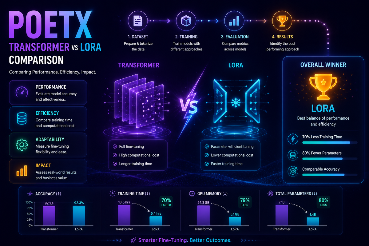 PoetX, Transformer & LoRA Comparison — card