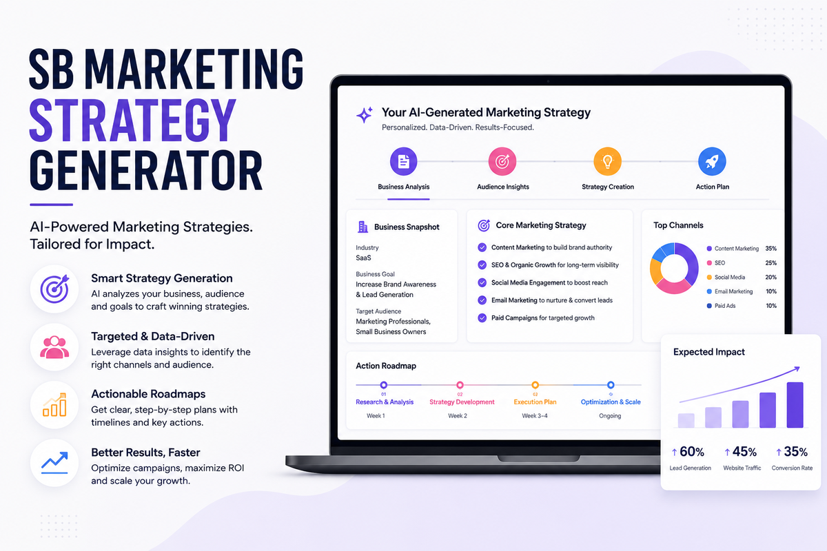 SB MARKETING STRATEGY GENERATOR — card