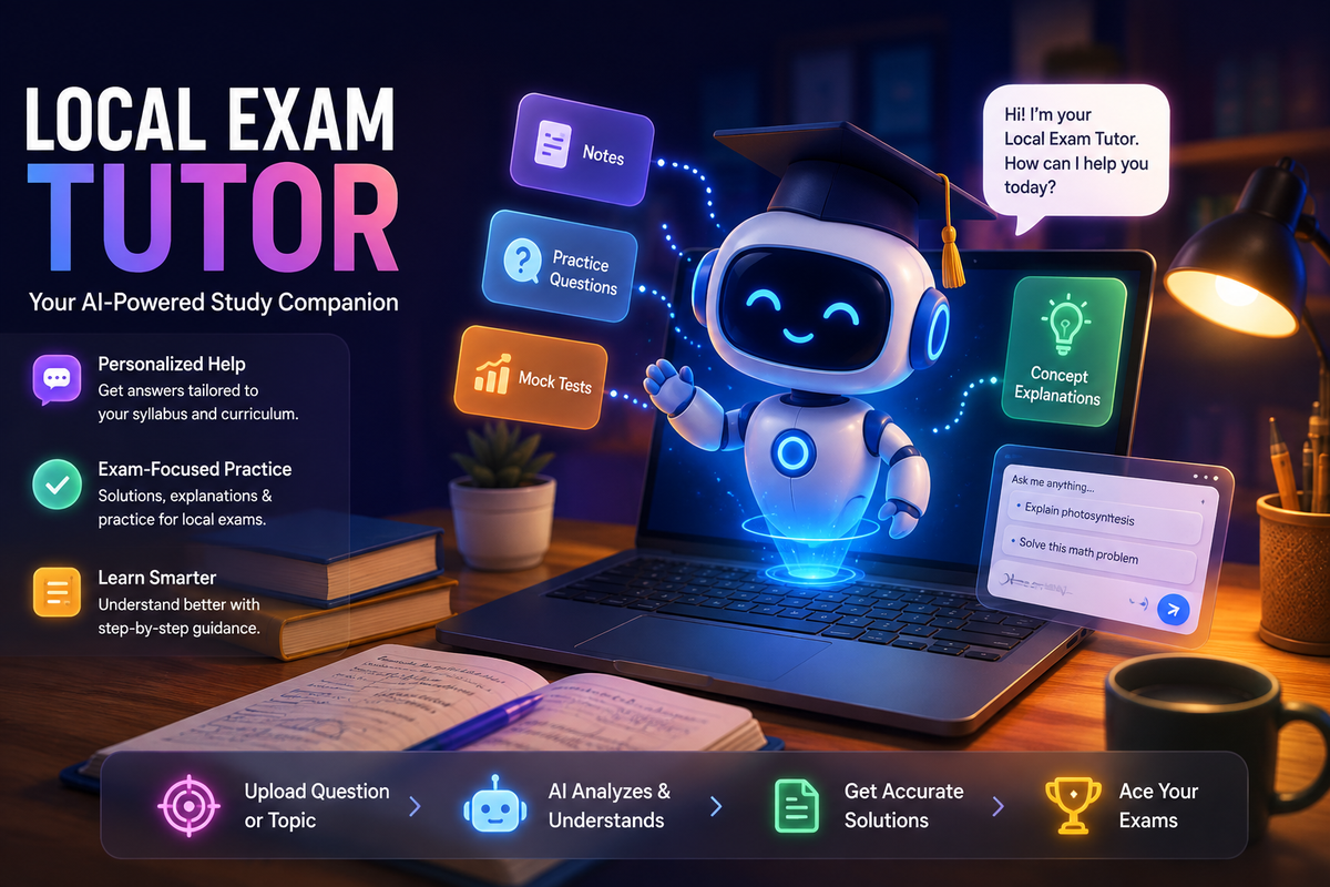 Local Exam Tutor — card